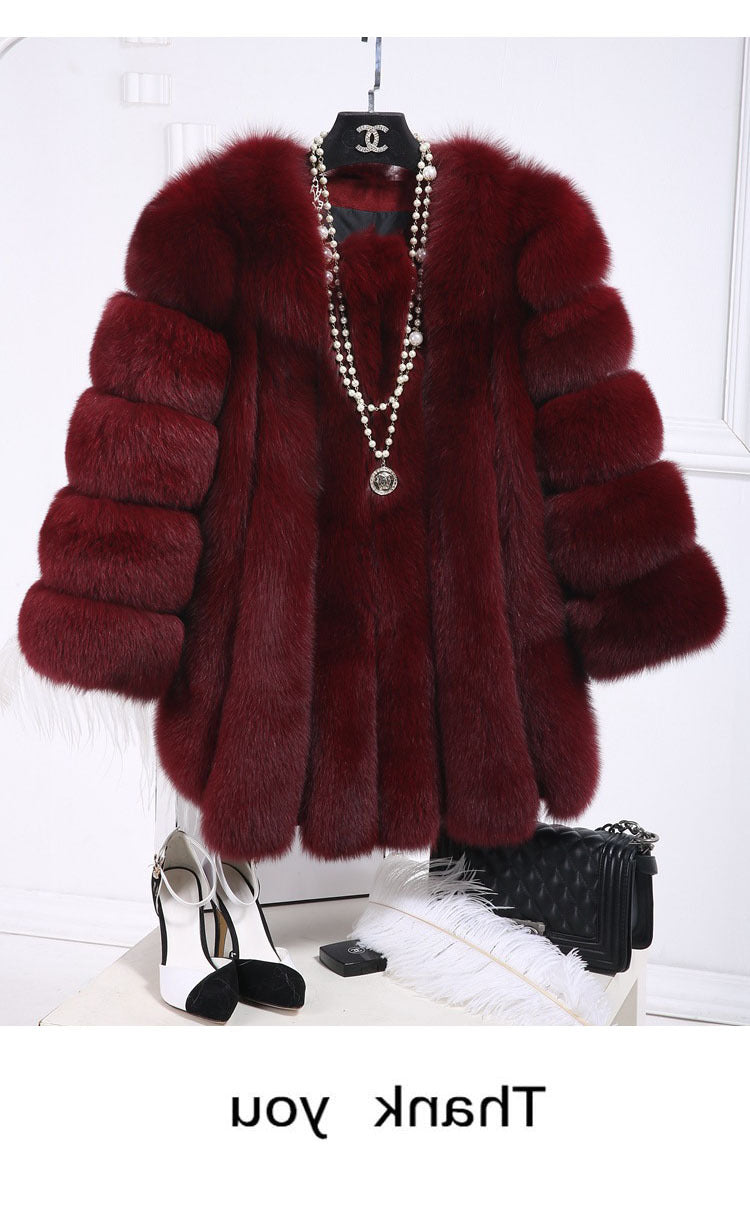 A faux fur jacket