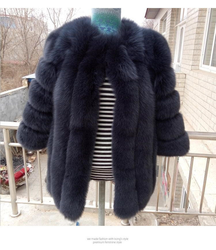 A faux fur jacket