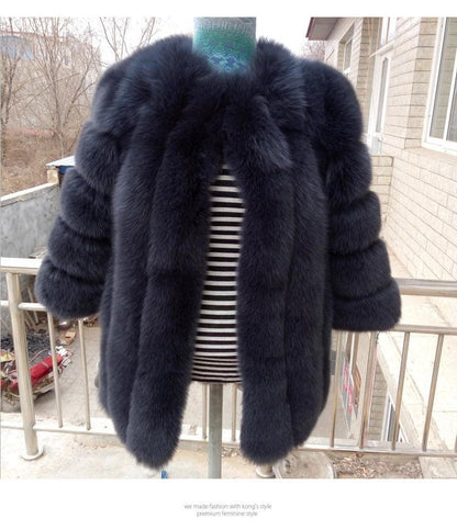 A faux fur jacket