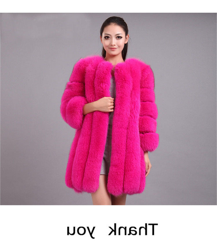 A faux fur jacket