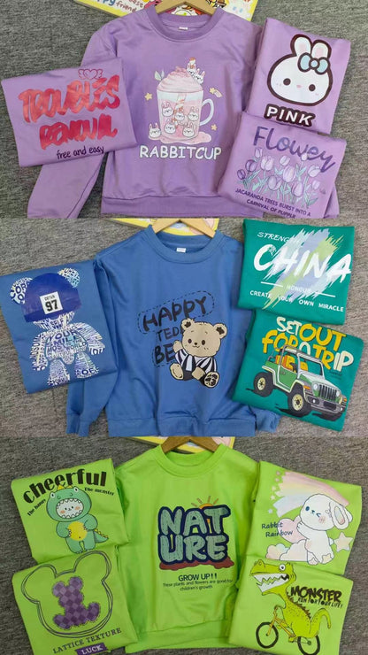 B3-M34    Spring and Autumn cotton New Children's Sweater Children's Long Sleeve Top - Mixbatch