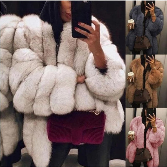 A faux fur jacket