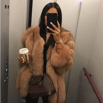 A faux fur jacket