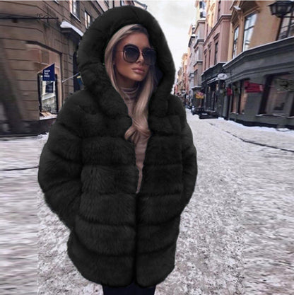 A faux fur jacket