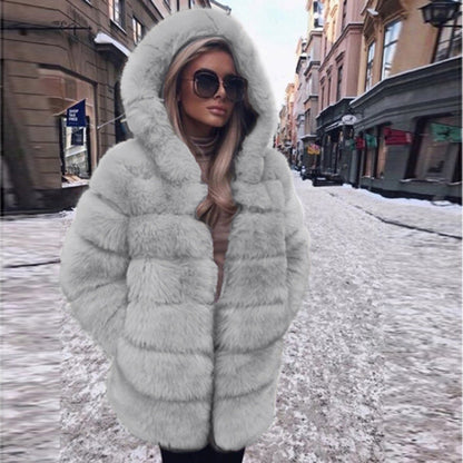 A faux fur jacket