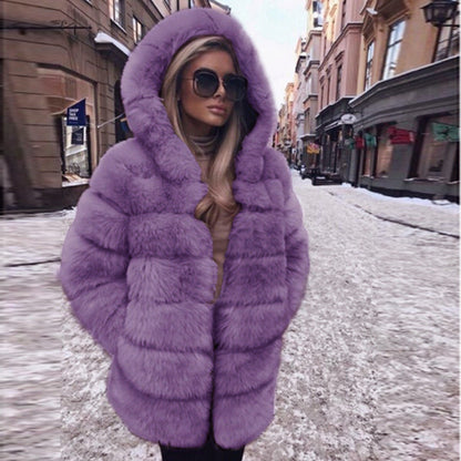 A faux fur jacket