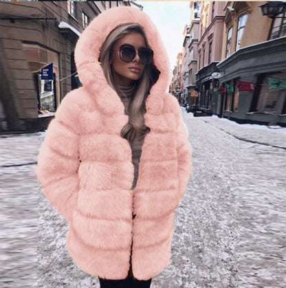 A faux fur jacket