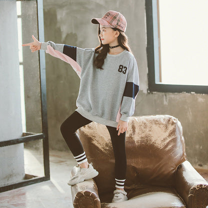 B2-m26 Girls' spring and autumn cotton sweater - Mixbatch