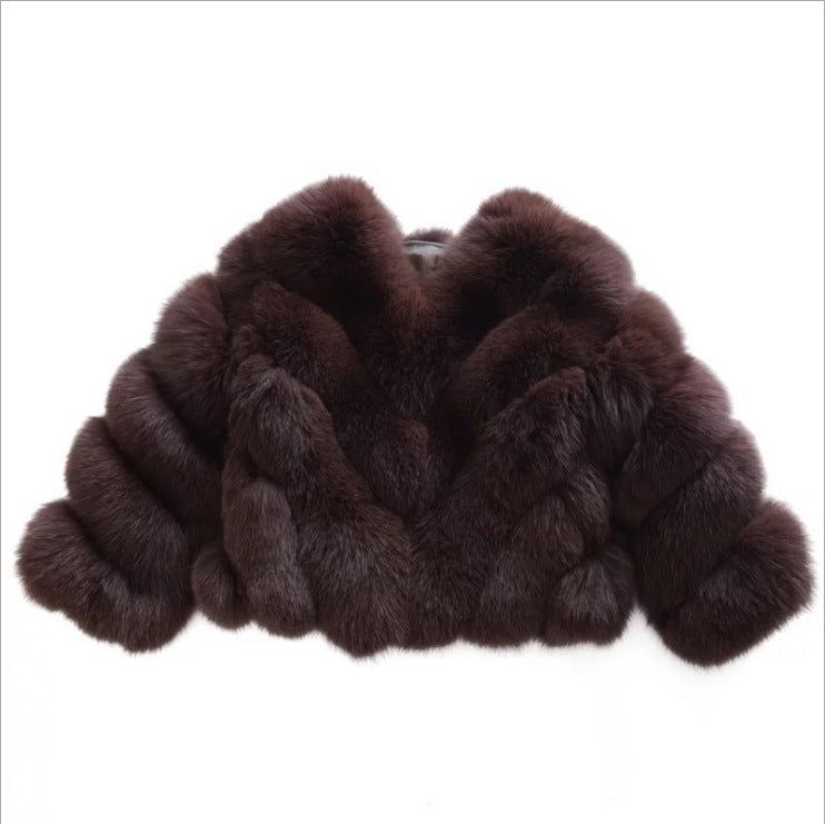 A faux fur jacket