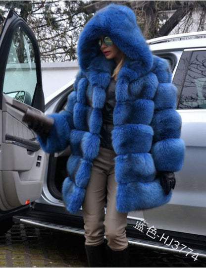 A faux fur jacket