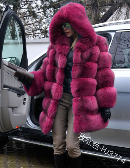 A faux fur jacket