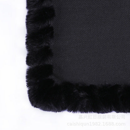 A faux fur jacket