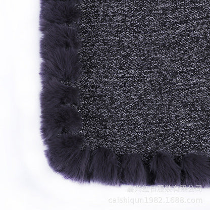 A faux fur jacket