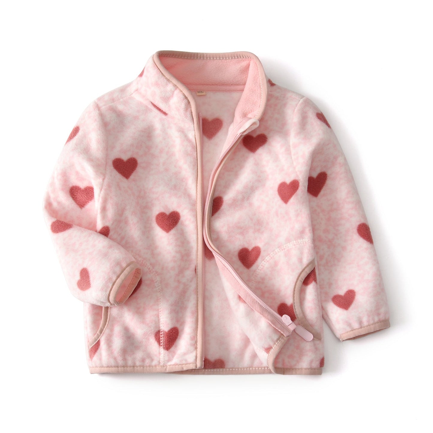 A children's warm fleece jacket for winter
