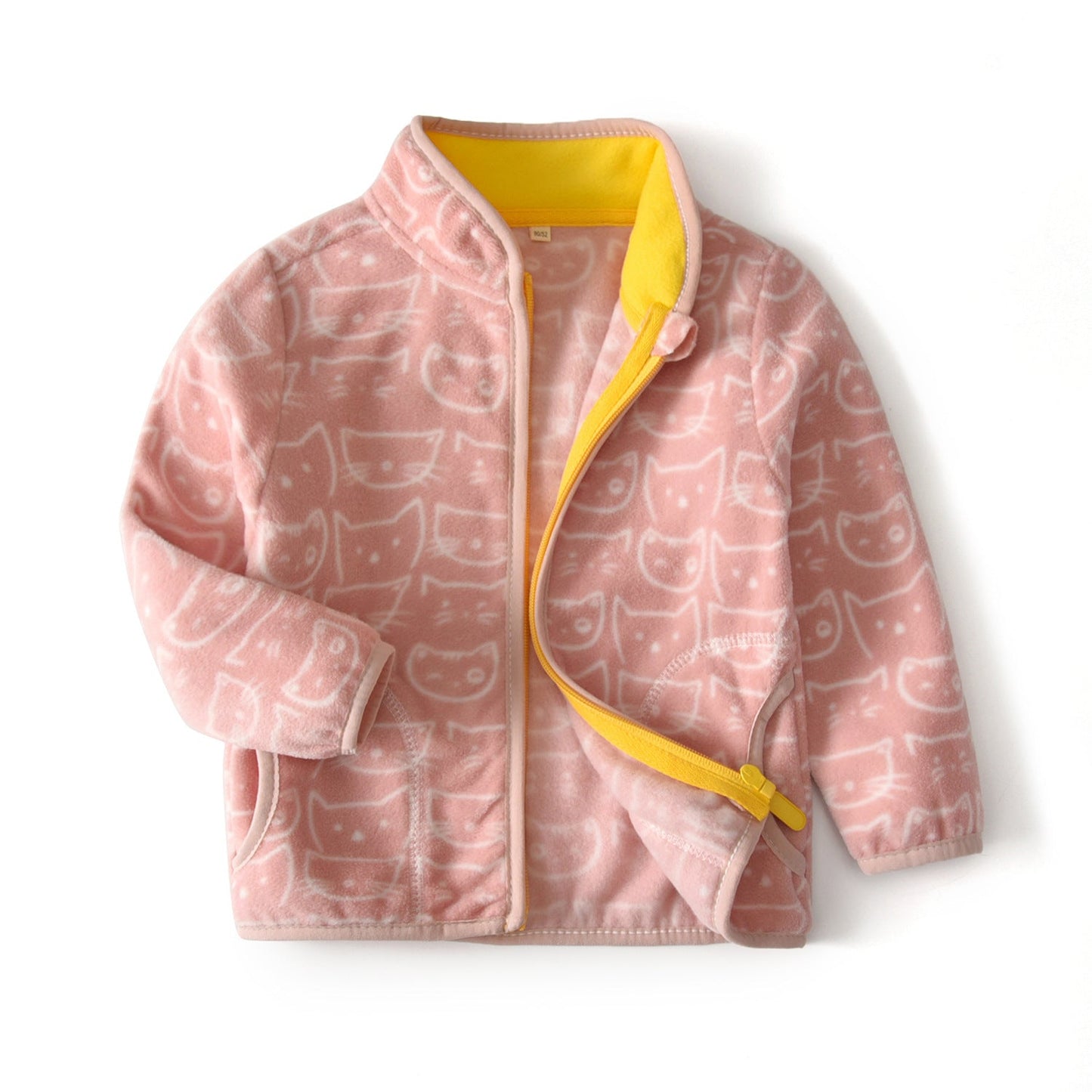 A children's warm fleece jacket for winter