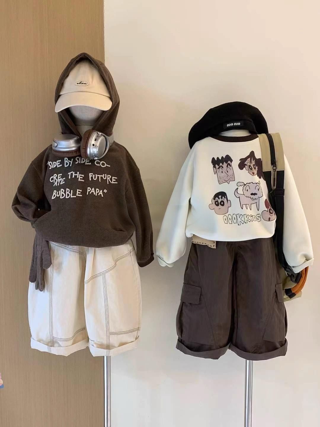 P sweater cartoon suit