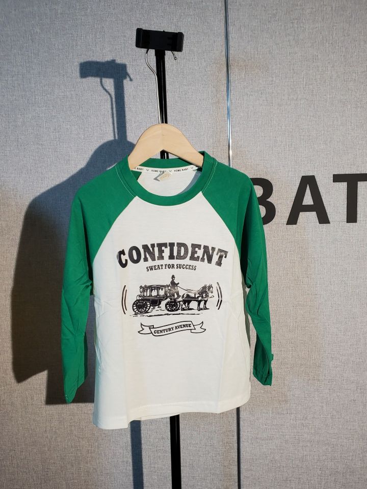 B2-m8 100% COTTON Children's  spring and autumn clothes long-sleeved pure cotton  top - Mixbatch