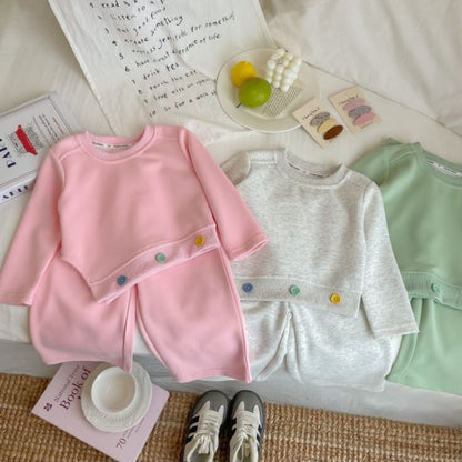 P girls' suit autumn clothes new foreign casual children's clothing medium and older children's girls' sports sweater two-piece set popular