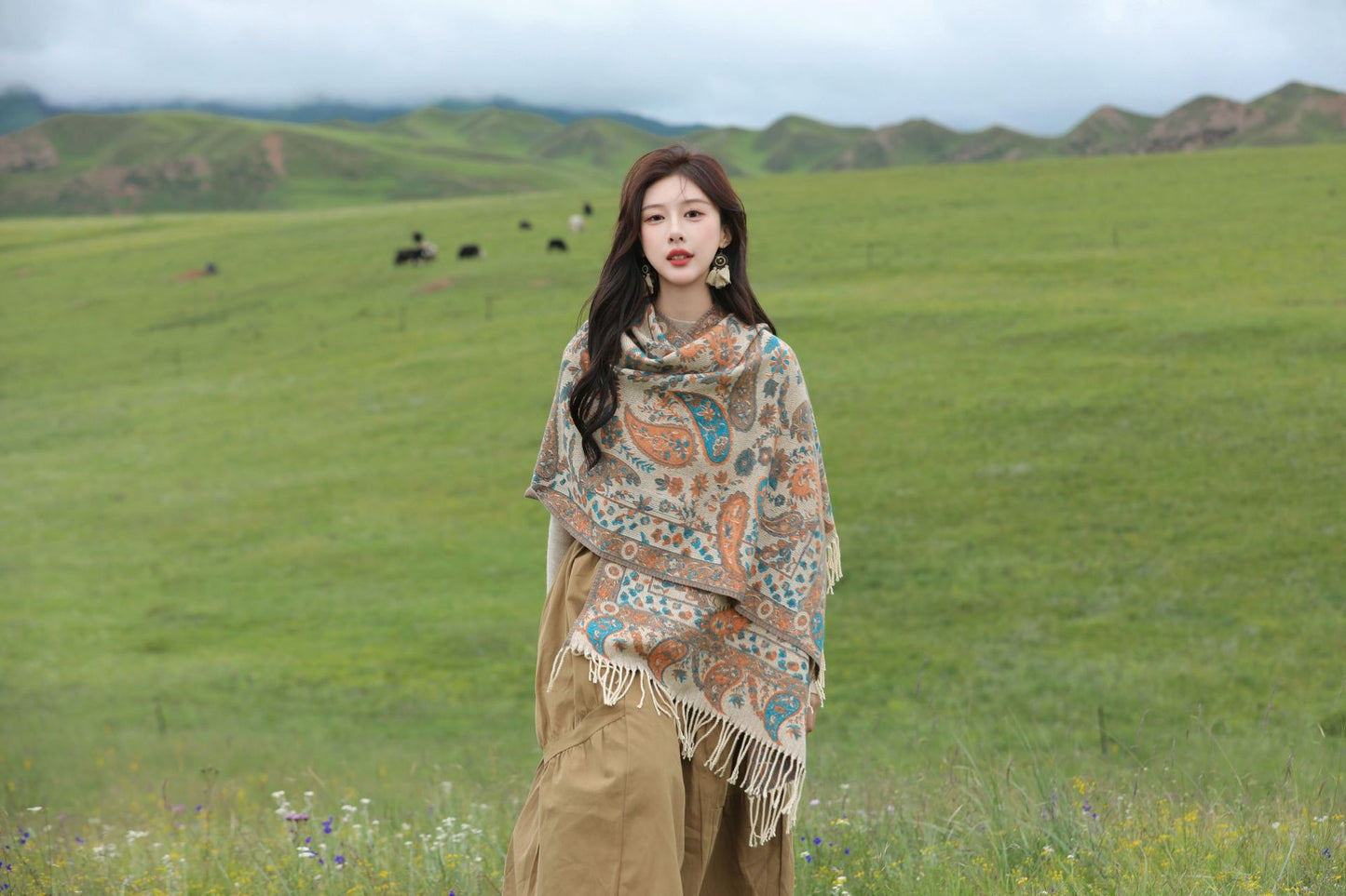 Autumn and Winter Scarf Shawl