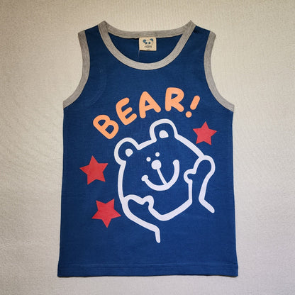 B3-M39 Children's 93.5% cotton vest for boys and girls 90-130cm - Mixbatch