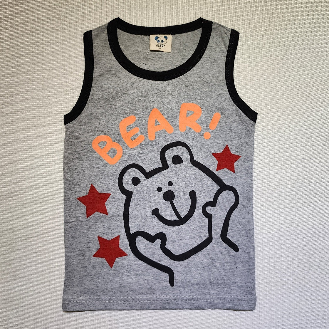 B3-M39 Children's 93.5% cotton vest for boys and girls 90-130cm - Mixbatch