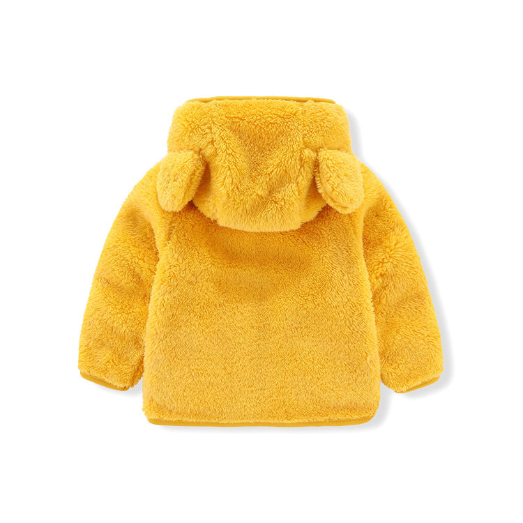 A children's warm fleece jacket for winter
