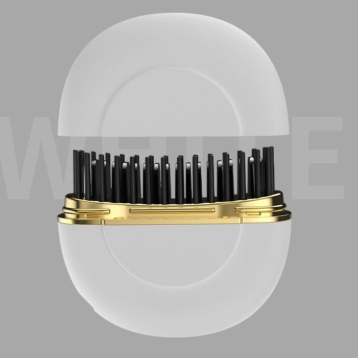 A Mini Hair Straightening Comb Wireless New Rechargeable Hair Straightener Portable Hair Care Home Styling Comb without Damaging Hair