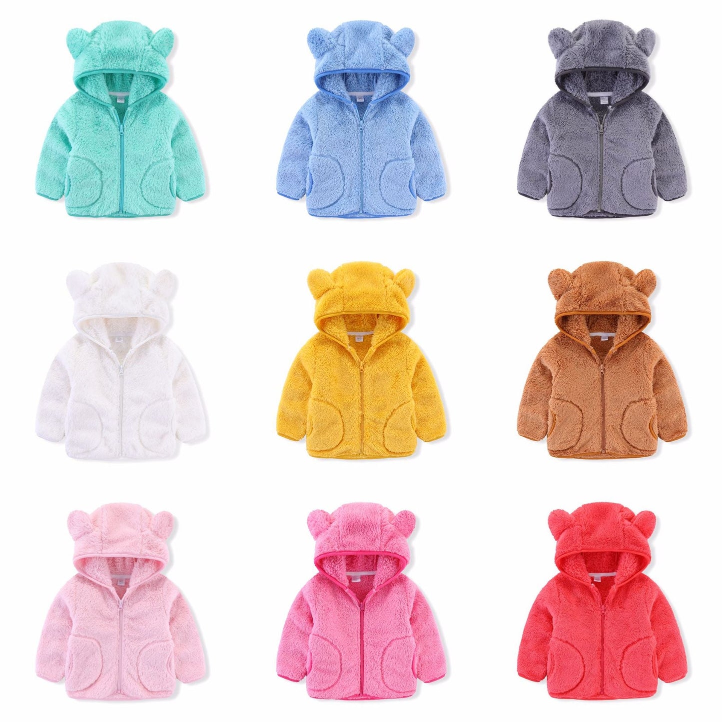 A children's warm fleece jacket for winter