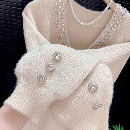 V Collar Sweater