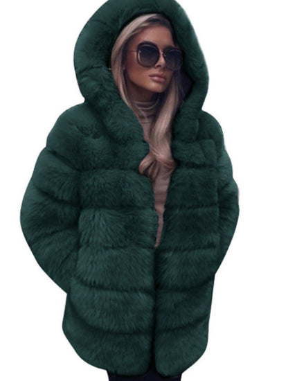 A faux fur jacket