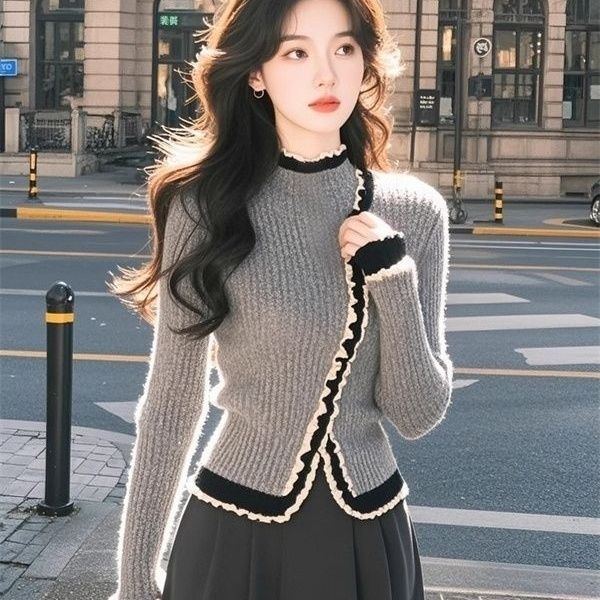 Knitted Long Sleeve Top