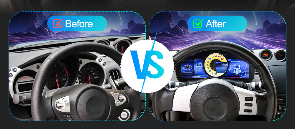 Suitable for Nissan350Z 03-09LCD Dashboard12.3Inch LCD Display Cockpit Upgrade