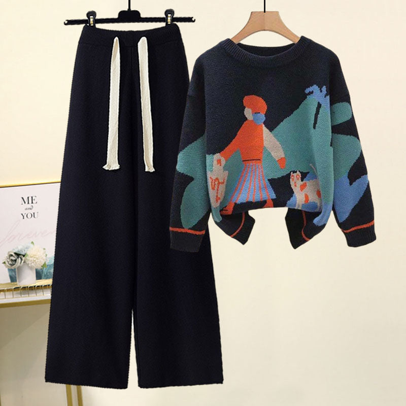 P Women's Knitted Suit