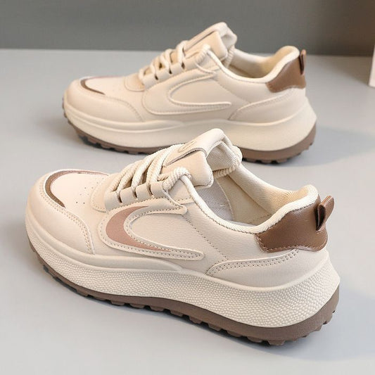 P new versatile retro niche muffin breathable thick sole lightweight non-slip dad shoes