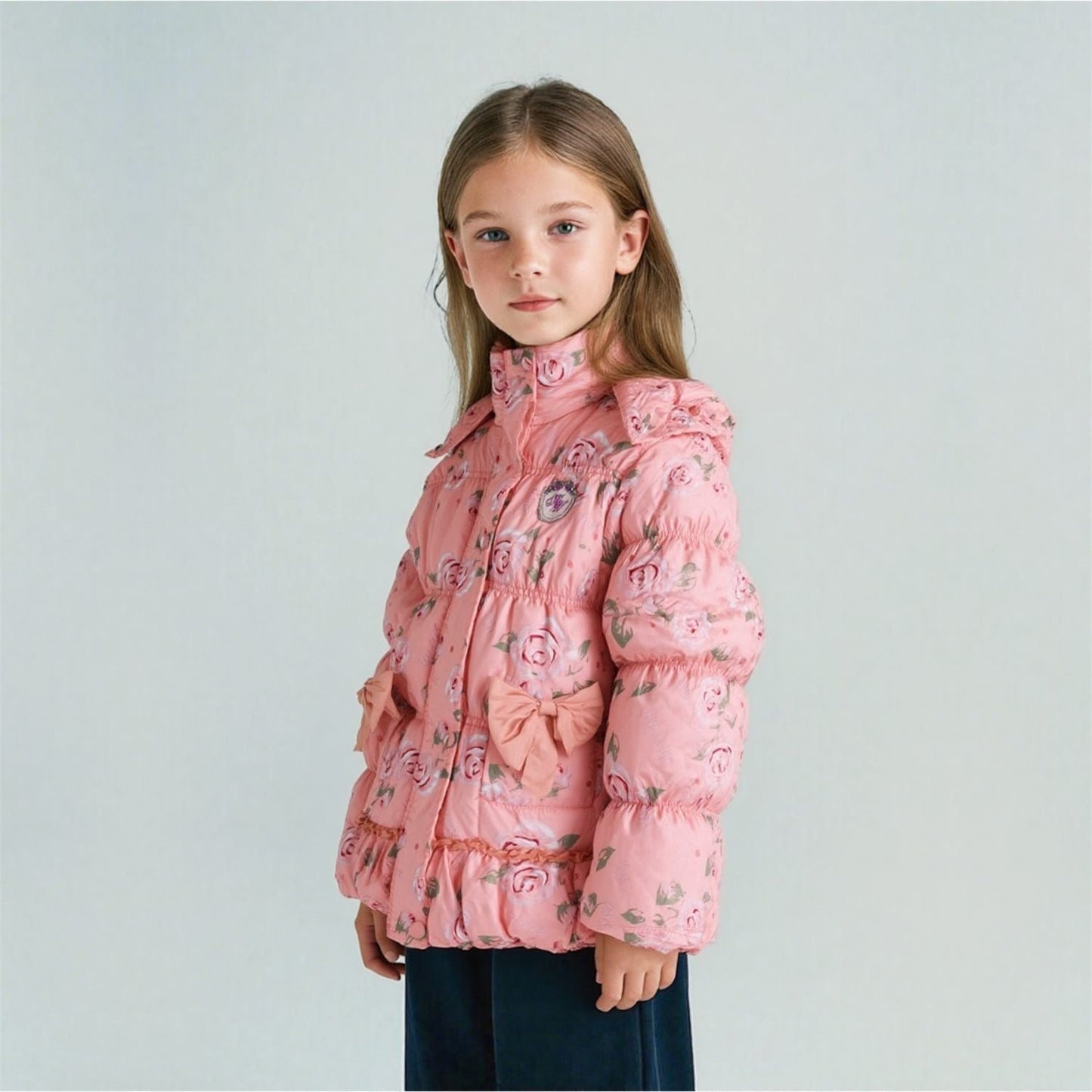 P cotton-padded clothes thickened warm middle-aged children's cotton-padded clothes girls' student jackets cotton-padded jackets