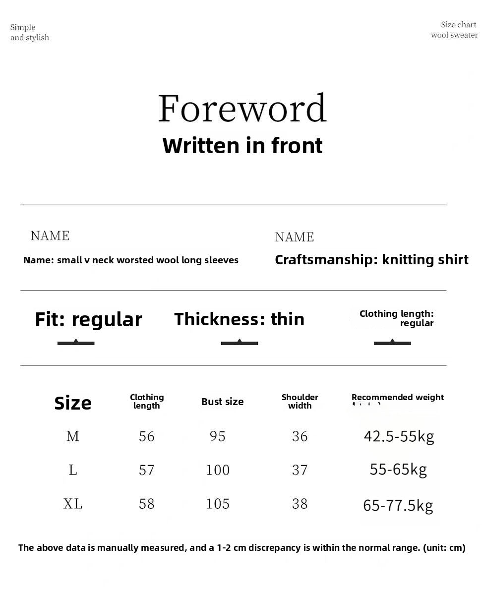 V Collar Knitted Top