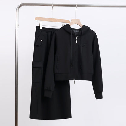 P sweater skirt two-piece set