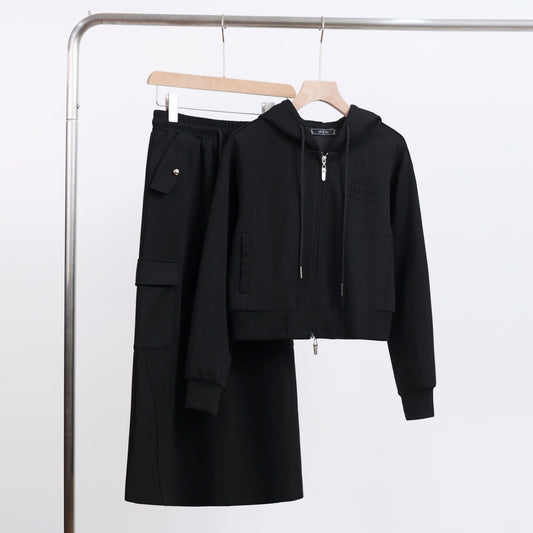 P sweater skirt two-piece set