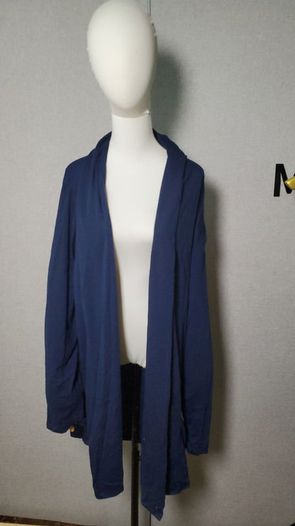 B3-M37 Thin cotton cardigan cape slim-fitting long coat - Mixbatch