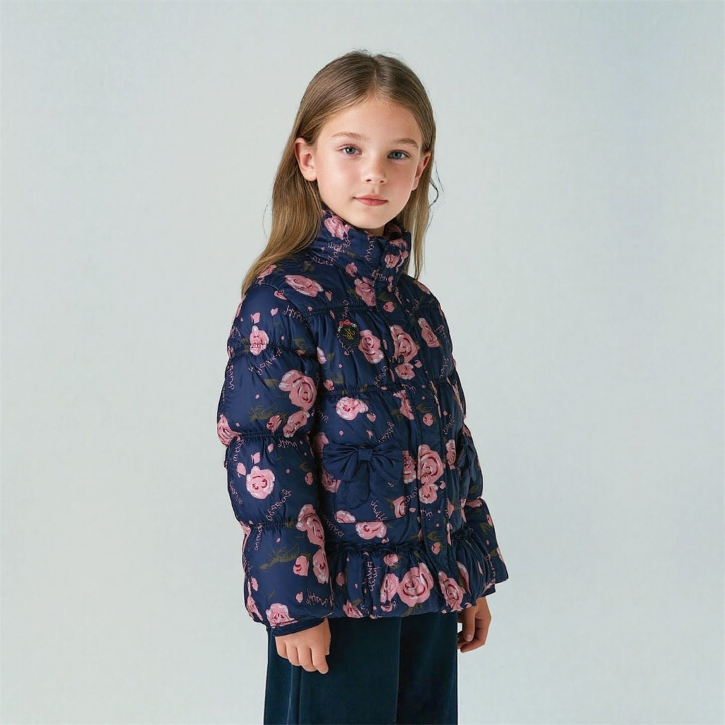 P cotton-padded clothes thickened warm middle-aged children's cotton-padded clothes girls' student jackets cotton-padded jackets