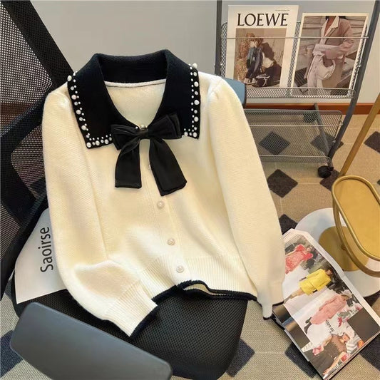 Bow Pearl Sweater