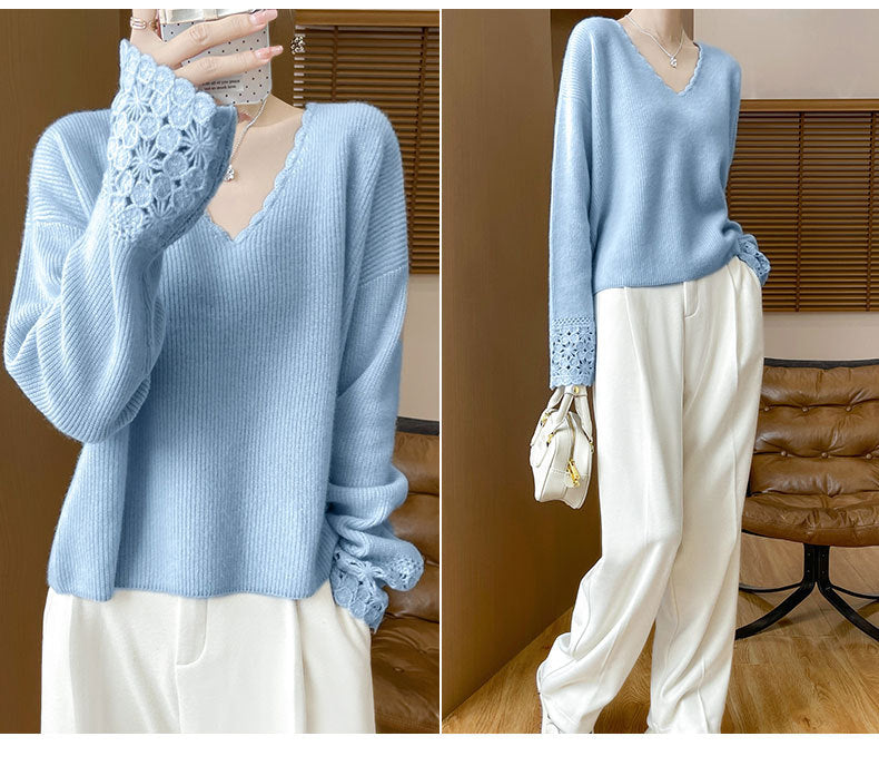 v Knitted Sweater