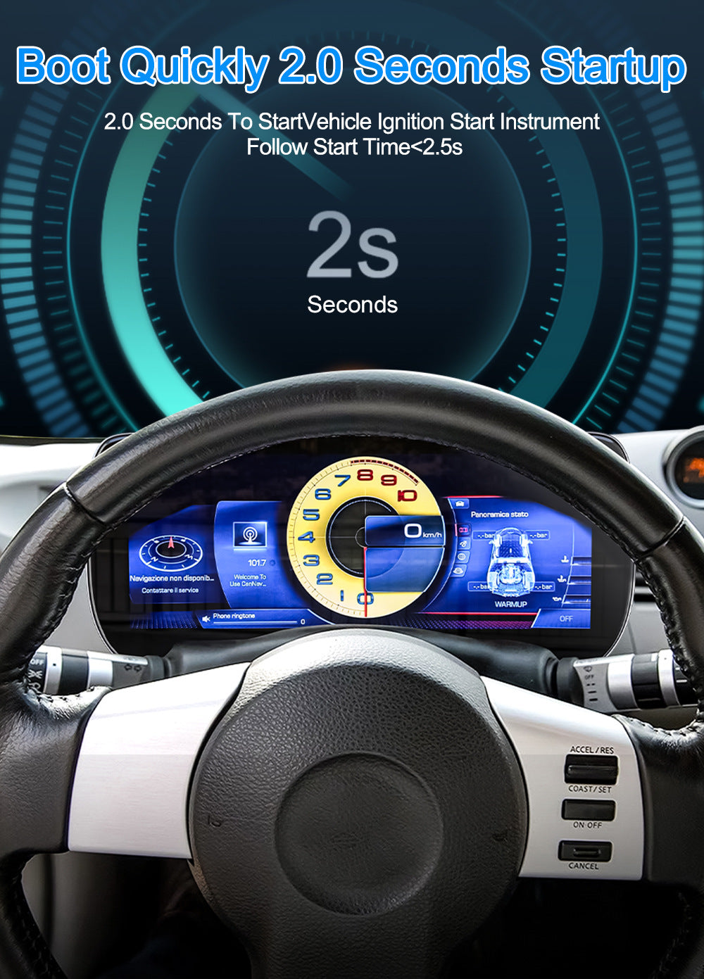 Suitable for Nissan350Z 03-09LCD Dashboard12.3Inch LCD Display Cockpit Upgrade