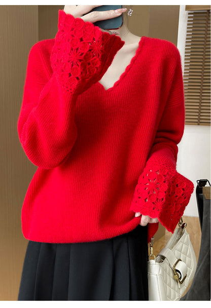 v Knitted Sweater