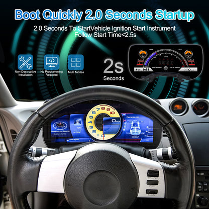 Suitable for Nissan350Z 03-09LCD Dashboard12.3Inch LCD Display Cockpit Upgrade