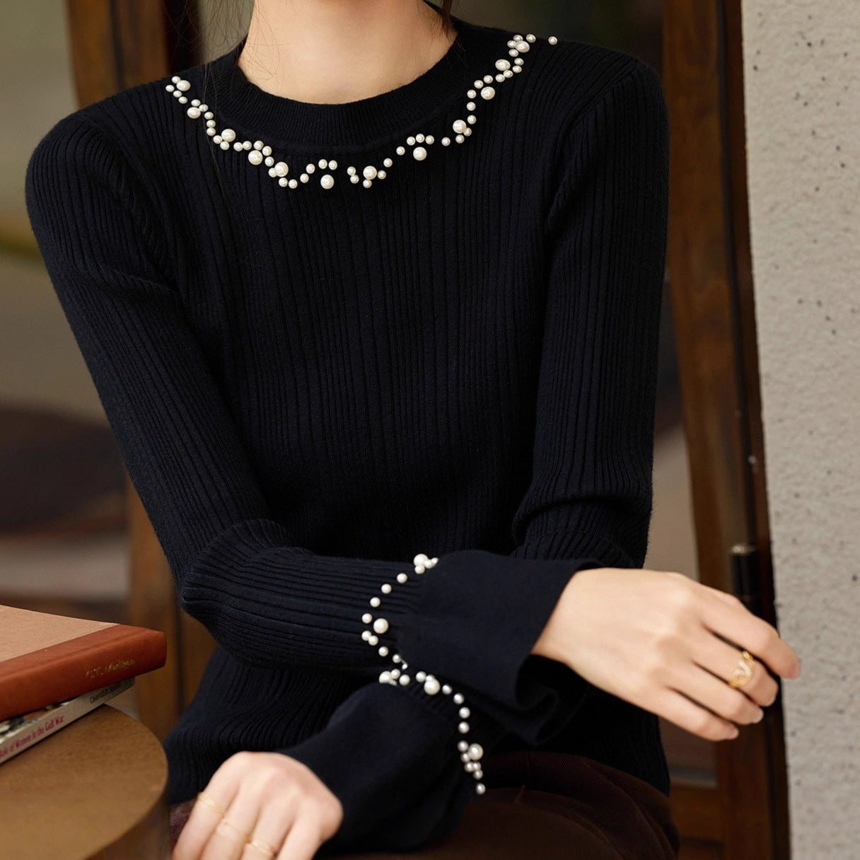 Round Neck Knitted Top