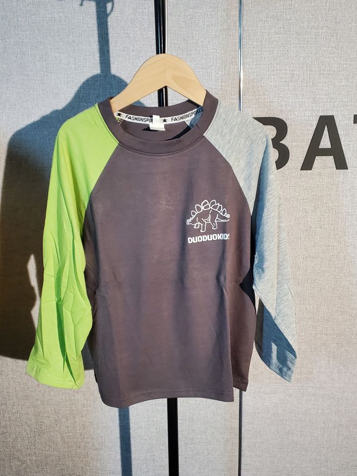 B2-m8 100% COTTON Children's  spring and autumn clothes long-sleeved pure cotton  top - Mixbatch