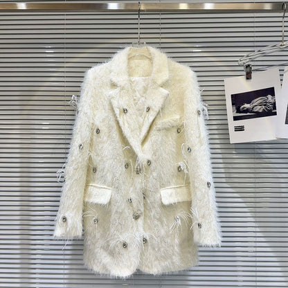 P Rhinestone Bead Jacket