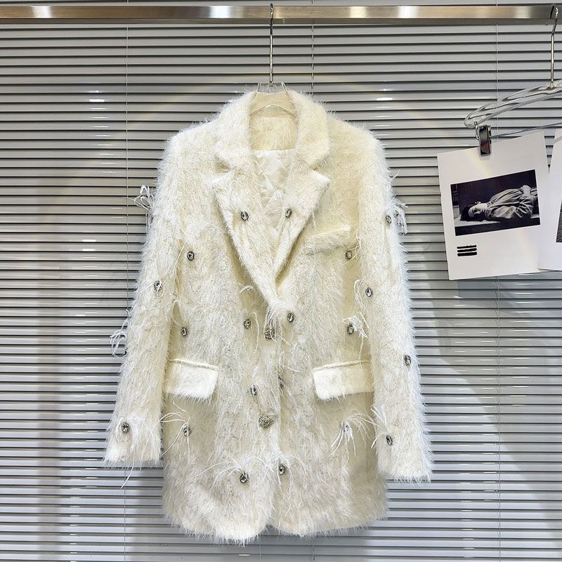 P Rhinestone Bead Jacket