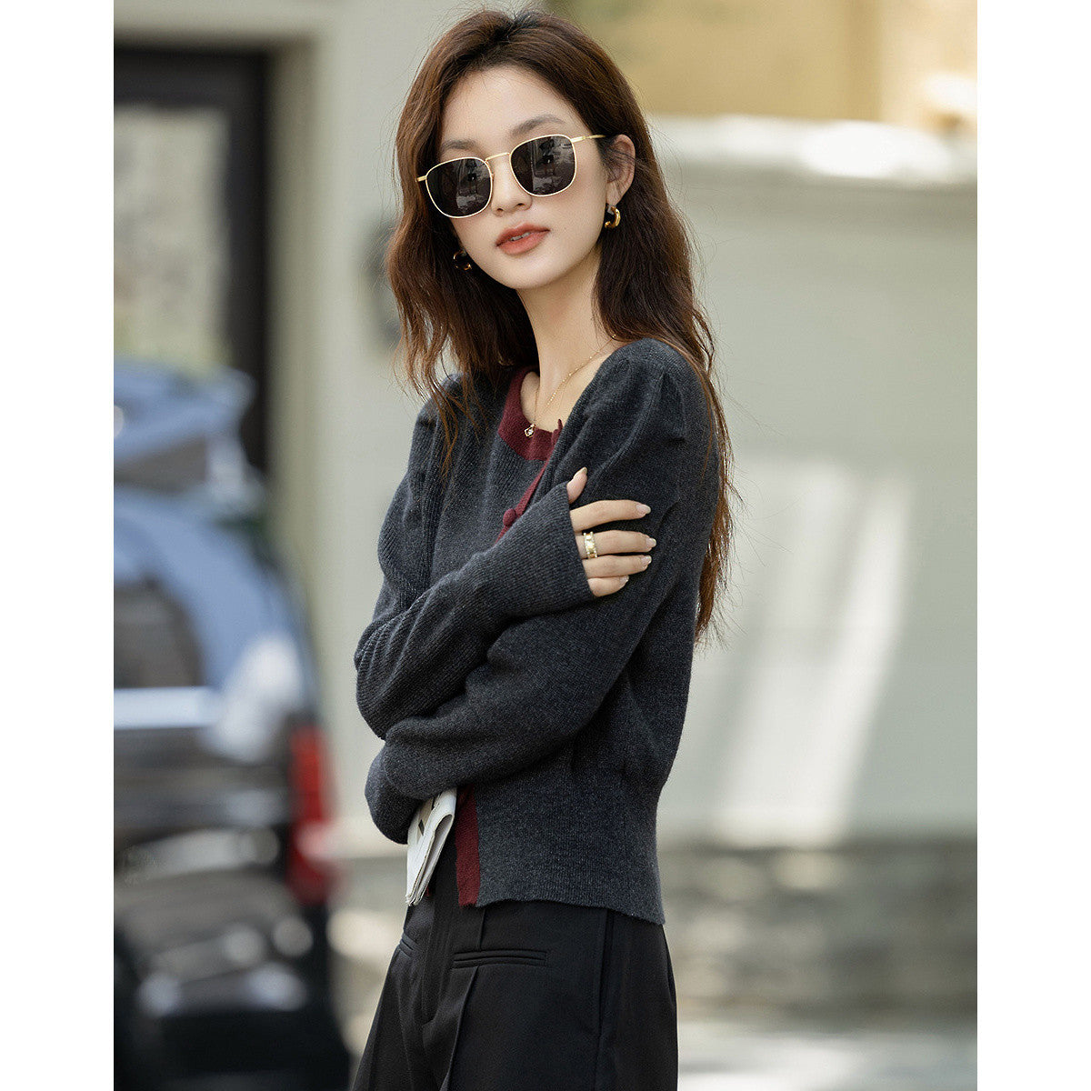 Women's Knitted Sweater Top